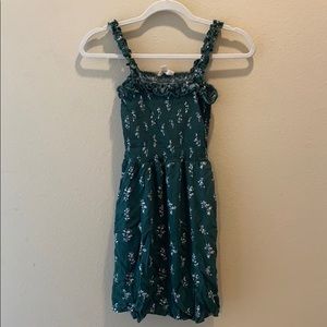 LA Hearts Smocked Bodice Ruffle Strap Dress